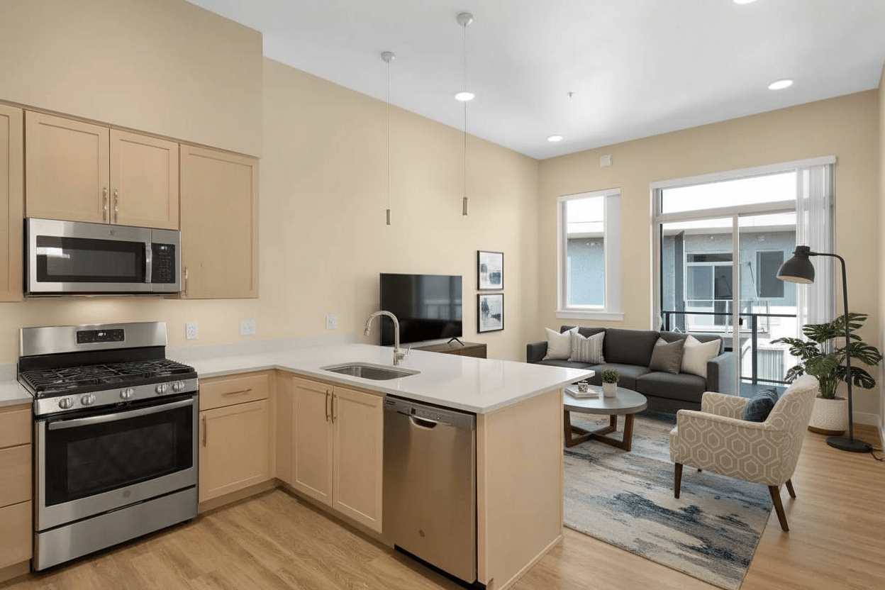 Apartment staging example